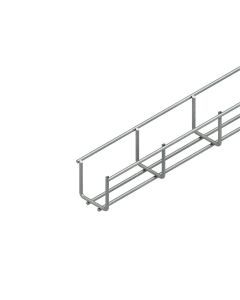 GRS 60.060 E3, Mini-Gitterrinne, U-förmig, 60x60x3000 mm, Draht-Ø 4,5 mm, Edelstahl, Werkstoff-Nr.: 1.4301, 1.4303