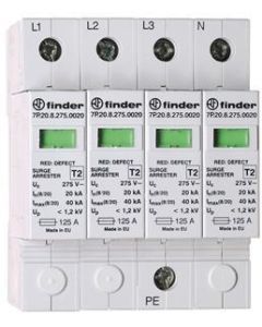 7P.25.8.275.0020, Überspannungsableiter Typ 2, 4 Varistoren, für 3-phasige TN-S-Netze