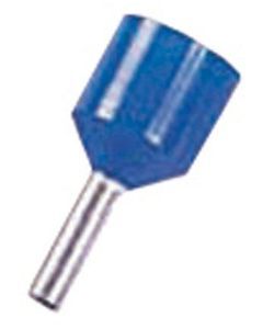 ICIAE212K, Isolierte Aderendhülse für kurzschlußsichere Leitung 2,5qmm 12mm Länge verzinnt blau