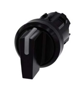 3SU1002-2BL10-0AA0, Knebelschalter beleuchtbar, 22mm, rund, Kunststoff, schwarz, Knebel kurz