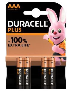 Plus-AAA K4, Batterie 1,5V Micro AAA Plus Power 4er Blister Duracell