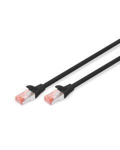 DK-1644-020/BL, CAT 6 S-FTP Patchkabel, Cu, LSZH AWG 27/7, Länge 2 m, Farbe Schwarz