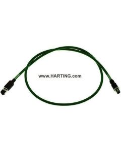 09457005025, M12 Ethernet Kabel D-Kodierung; 3m