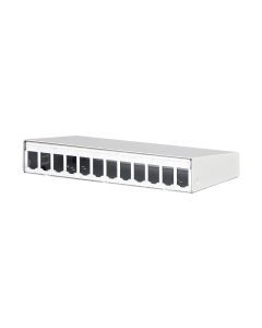 130861-1202-E, Modul AP-Gehäuse 12 Port reinweiß, unbestückt