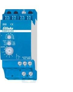 F4SR14-LED, RS485-Bus-Aktor 4-Kanal-Stromstoß-Schaltrelais