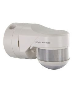 RC-plus next N 230 weiß, Bewegungsmelder mit 230° Erfassungsbereich und Unterkriechschutz weiß
