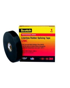 SCOTCH130C-19X9.15, Scotch® 130C Ethylen-Propylen-Kautschuk-Band, selbstverschweißend, Schwarz, 19 mm x 9 m, 0,76 mm