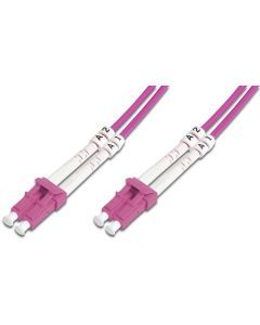 HDK-2533-03-4, LWL-Duplex-Patchkabel LC/LC LC-LC duplex MM 50/125, OM4, 3m