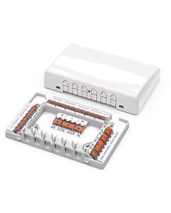 207-4301, Verbindungsdose; für Mantelleitungen; Abzweig; Serie 221; ohne Verbindungsklemmen; weiß