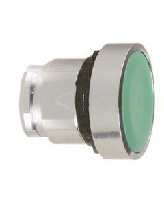 ZB4BA3, Frontelement für Drucktaster ZB4, tastend, grün, Ø 22 mm