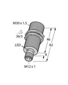 BI15U-M30-AP6X-H1141, Induktiver Sensor Bi15U-M30-AP6X-H1141