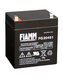 FG20451, FIAMM wartungsfreie Bleibatterie12Volt 4,5Ah; L B H: 90*70*107mm - Faston 4,8mm