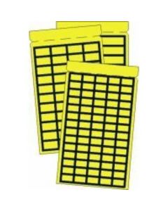 PBL-1138R, Etikett gelb mit schwarzem Rand - Taschenbuch 11 x 39mm - selbstklebendes Gewebe Preis per VPE  VPE =1