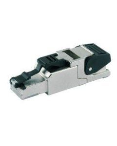 J00026A2000, feldkonfektionierbarer RJ45-Steckverbinder MFP8 T568 A Cat.6A(IEC), AWG24/1-AWG22/1, AWG27/7-AWG22/7