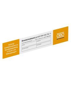 KS-K DE, Kennzeichnungsschild für Kanalsysteme, PVC