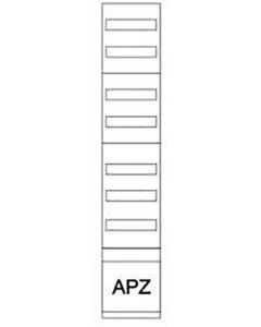 ZSD-V19/APZ, Verteilerfeld, 9-reihig, H=1350mm, inkl. abgeschottetem und plombierbarem Raum für APZ unten (300mm)