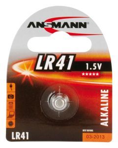 LR 41, Knopfzelle 1,5V LR41 1er Blister Ansmann