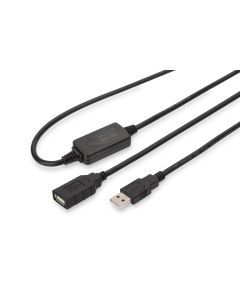 DA-73100-1, USB 2.0 Repeater Extension Active Kabel A/M nach A/F Länge 10m