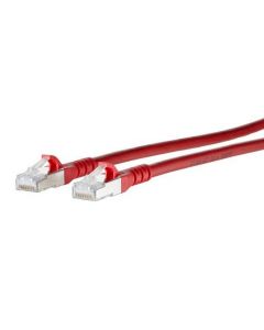 1308450366-E, Patchkabel RJ45 Cat.6A AWG26 S/FTP LSHF 0,3 m rot