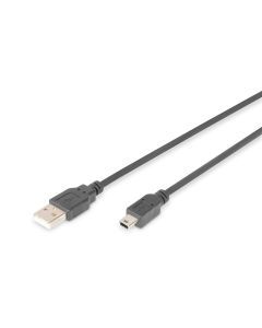 AK-300108-018-S USB 2.0 Anschlusskabel, Typ A - mini B (