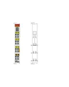 KL 2622, 2-Kanal-Relais-Ausgangsklemme 230 V AC, 2 A, potenzialfreie Schließer, 4-Leitertechnik,ohne Powerkontakte