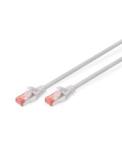 DK-1644-0025, CAT 6 S-FTP Patchkabel, Cu, LSZH AWG 27/7, Länge 0,25 m, Farbe Grau