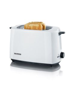 AT2286, Toaster, ca. 700 W, integrierter Brötchen-Röstaufsatz, einstellbarer Bräunungsgrad, weiß-schwarz