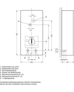 VED E 21/8, VAILLANT electronicVED E 21/8 Elektro-Durchlauferhitzer