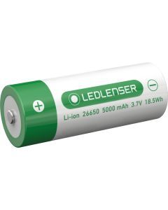 501002, Ersatz-Akku Li-Ion 26650 mit 3,7 V, 5000 mAh für Ledlenser MT14