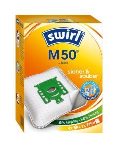 Swirl® M 40 (M 54) MicroPor® Plus Green Miele, Staubsaugerbeutel M 40(M 54) MP Plus AirSpace (3x4)