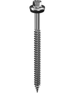 Self-tapping metal screw 6.8x140, Selbstbohrende Sechskantblechschraube mit Dichtscheibe 6.8x140