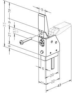 878-00 RIEGELSCHALTKONTAKT 878, 4 M KABEL