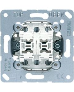 532-4 U, Multi-Switch, geteilte Wippe, Doppeltaster mit 2 x 2 Schließern (potentialfrei) und Nullstellung, 10 A 250 V ~
