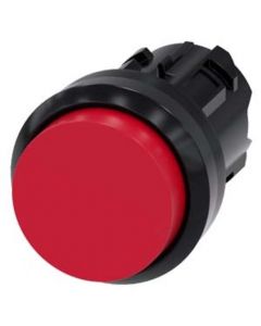 3SU1000-0BB20-0AA0, Drucktaster, 22mm, rund, Kunststoff, rot, Druckknopf