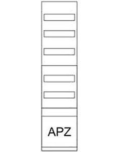 ZSD-V17/APZ, Verteilerfeld, 7-reihig, H=1050mm, inkl. abgeschottetem und plombierbarem Raum für APZ unten (300mm)