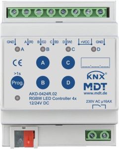 AKD-0424R.02, LED Controller 4-Kanal 4/8 A, RGBW, 4TE, REG