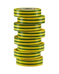 BIZ 350065, Isolier- und Markierungsband 15 mm x 10 m x 0.15 mm gelb/grün (x 8), Preis per VPE, VPE = 8 Stück