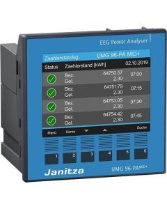 UMG 96-PA-MID+, Modular erweiterbarer Netzanalysator mit MID und Zählerstandsgang