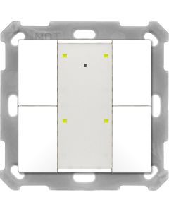 BE-TA55P4.G2, KNX Taster Plus 55 Plus 4-fach, Reinweiß glänzend