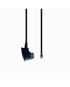 T 36/3, Telefonkabel T 36/3, 3 m, Deutsche Norm  TAE-F-Steck.+Westernst. 6/