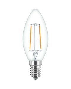 CorePro LEDCandleND 2-25W E14B35 827CL G, CorePro GLASS LED Kerzen- und Tropfenformlampen - LED-lamp/Multi-LED - Energieeffizienzklasse: E - Ähnlichste Farbtemperatur (Nom): 2700 K