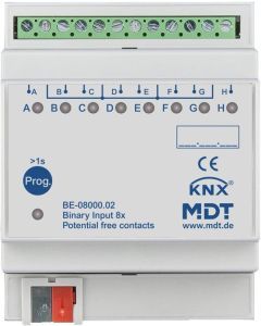 BE-08000.02 Binäreingang 8-fach, 4TE, REG, Ausführun