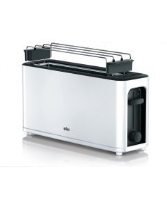 HT 3110 WH, 1.000 W, Langschlitztoaster, weiß, automatische Br