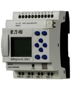 EASY-E4-AC-12RC1, Steuerrelais, erweiterbar, vernetzbar (Ethernet), 100 - 240 V AC, 100 - 240 V DC (cULus: 100 - 110 V DC), digital: 8, Ausgänge Anzahl: Relais: 4, Schr