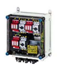 Mi PV 2263, PV-Generatoranschlusskasten, mit ÜSE, 6xPV-Strang auf 3xWR-Eing. mit Schalter