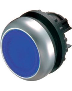 M22-DL-B, Leuchtdrucktaste flach, blau, blanko, Zubehör für Meldegerät, M22-DL-B