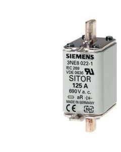 3NE8020-1, SITOR-Sicherungseinsatz, mit Messerkontakten, NH00, In: 80 A, aR, Un AC: 690 V