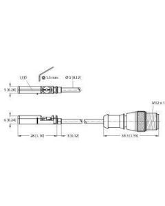 BIM-UNT-AP6X-0.3-RS4, Magnetfeldsensor, für Pneumatikzylinder