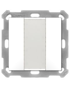 BE-TA5502.G2, KNX Taster 55 2-fach, Reinweiß glänzend