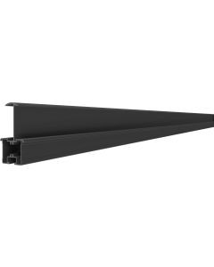 86500-01-6000, Modultragprofil ESM schwarz eloxiert- 6000mm Einlegesystem Rail 40 - 40x91x6000 Mittelstück